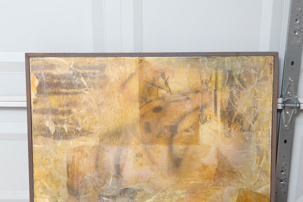 Kim Hine Signed Mixed Media on Canvas "Caught in Time"