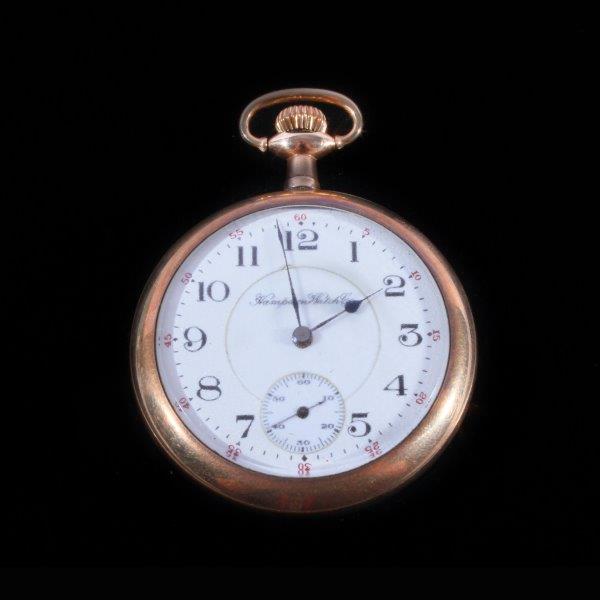 1913 Hampden Open-Faced Pocket Watch