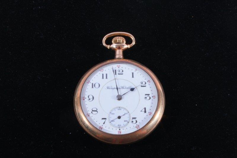 1913 Hampden Open-Faced Pocket Watch