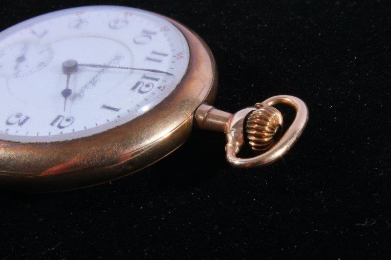 1913 Hampden Open-Faced Pocket Watch