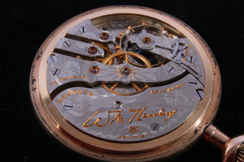 1913 Hampden Open-Faced Pocket Watch