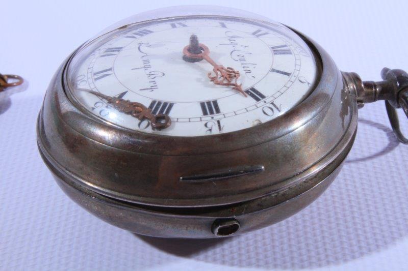 Jacques Coulin & Amy Bry Verge Fusee Pair-Cased Pocket Watch