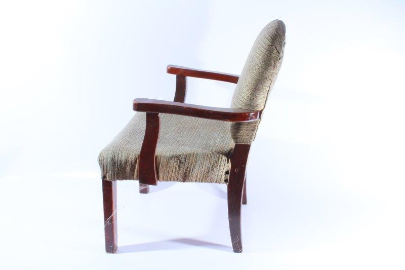 Vintage Upholstered Child's Arm Chair