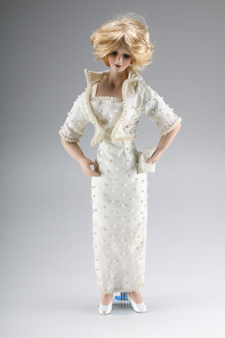 Princess Diana Porcelain Doll by Unique