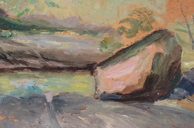 Dora McCollister Original Double-Sided Oil Painting on Board