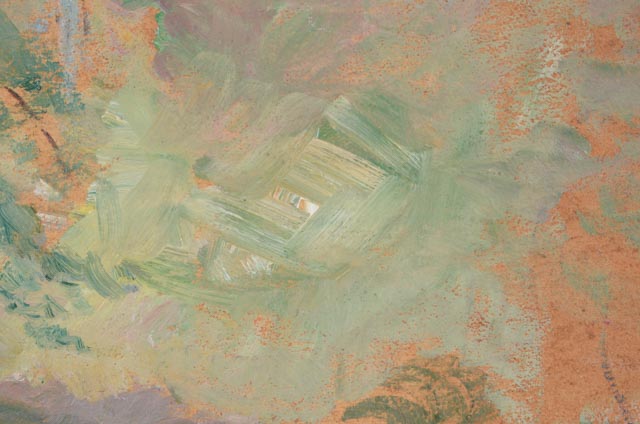 Dora McCollister Original Double-Sided Oil Painting on Board