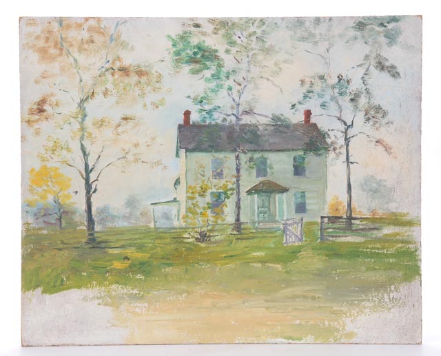 Dora McCollister Original Double-Sided Oil Painting on Board