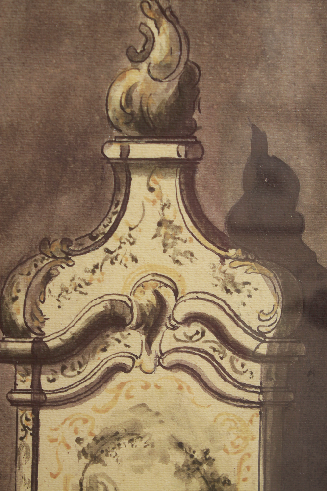 Framed Giclee Prints of Antique Cabinets