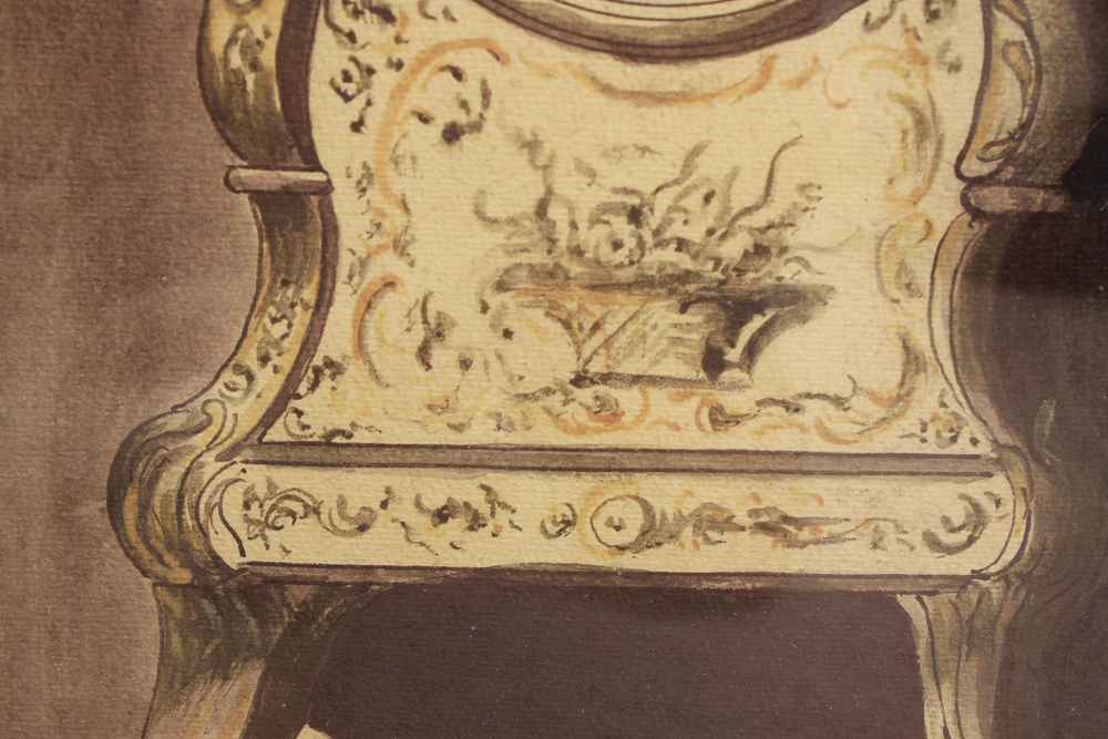 Framed Giclee Prints of Antique Cabinets