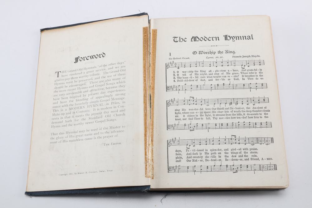 Collection of Hymnals and Bible