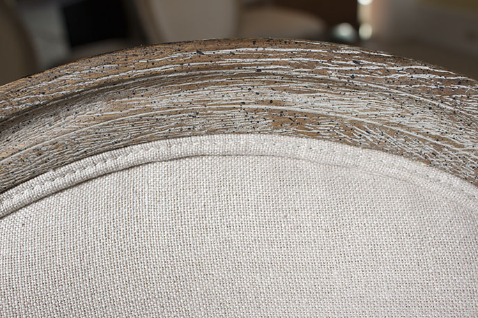 Contemporary Rustic Dining Table with Eight Arhaus "Margot" Chairs