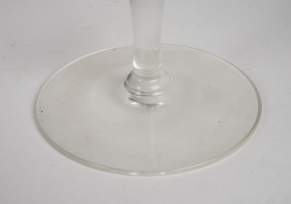 Vintage Floral Etched Wine Glasses