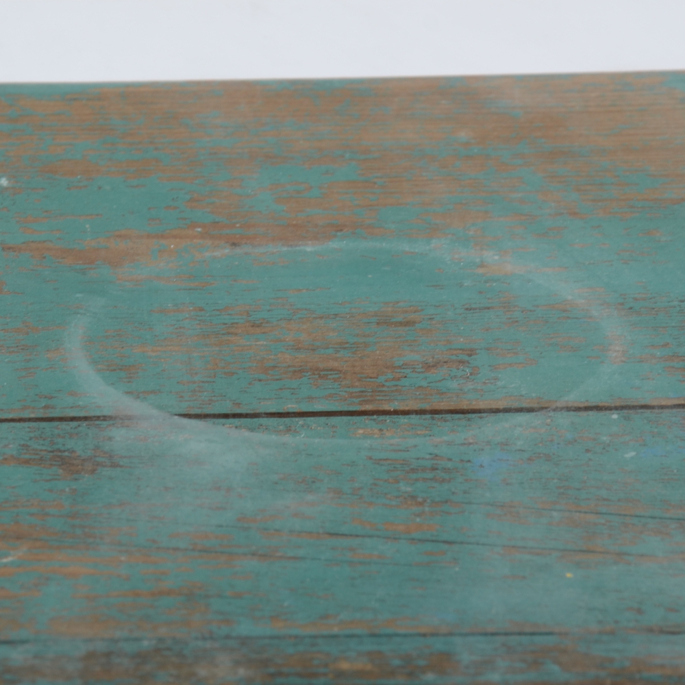 Painted Turquoise Pine Chest Coffee Table