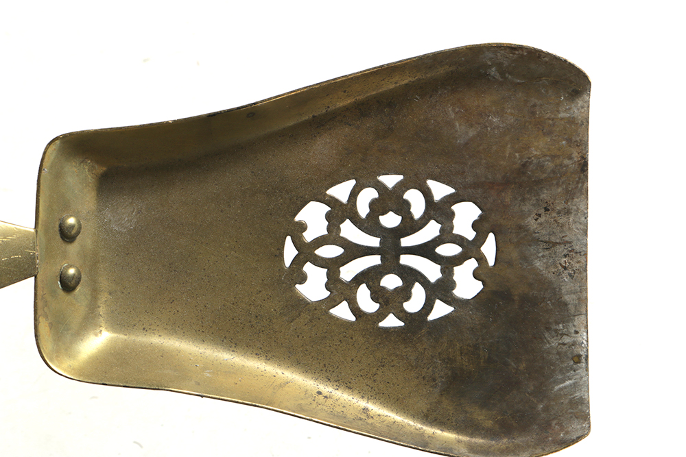 Victorian Brass and Cast Iron Fireplace Tool Set