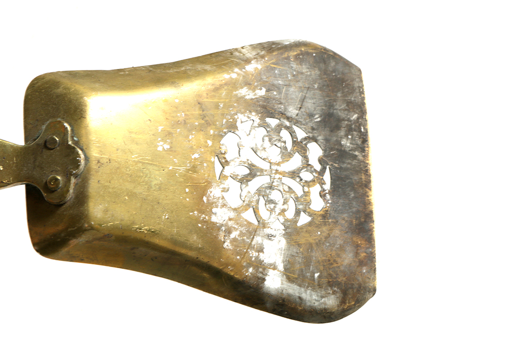 Victorian Brass and Cast Iron Fireplace Tool Set