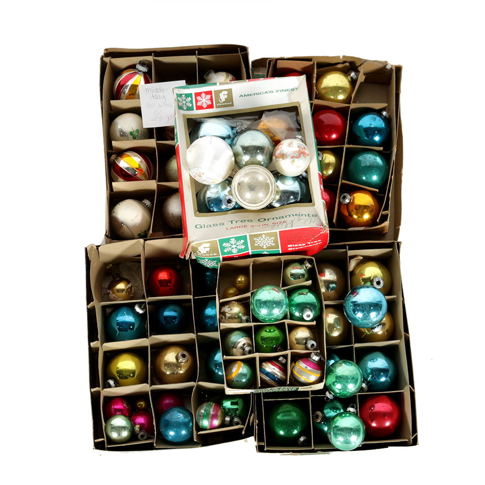 Vintage Glass Christmas Ornaments