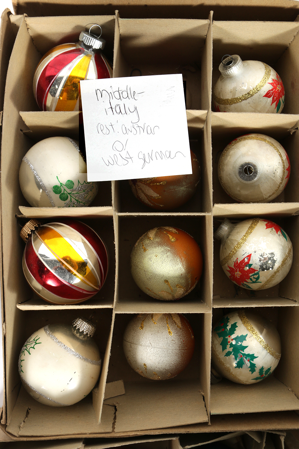 Vintage Glass Christmas Ornaments