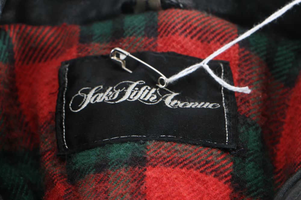 Saks Fifth Avenue Leather Bomber Jacket