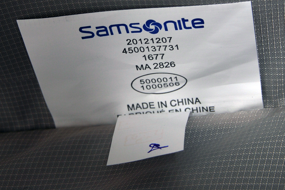 Silver Samsonite Suitcase