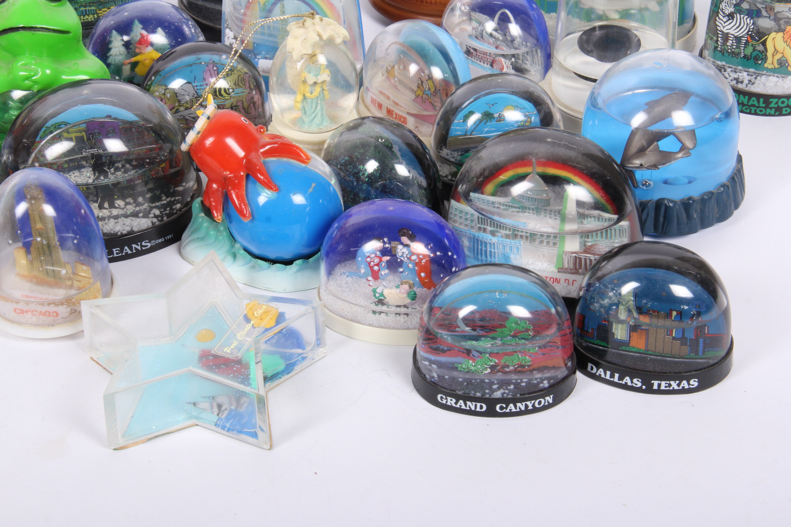 Collection of Vintage Snow Globes