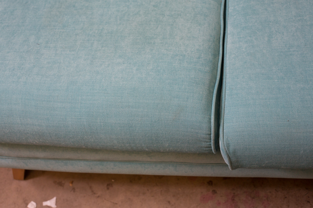 Custom Made Aqua Blue Modern Sofa Sectional by Joybird