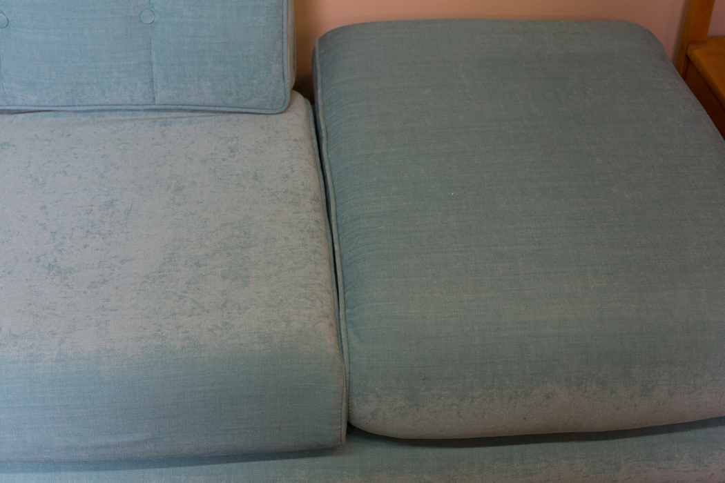 Custom Made Aqua Blue Modern Sofa Sectional by Joybird