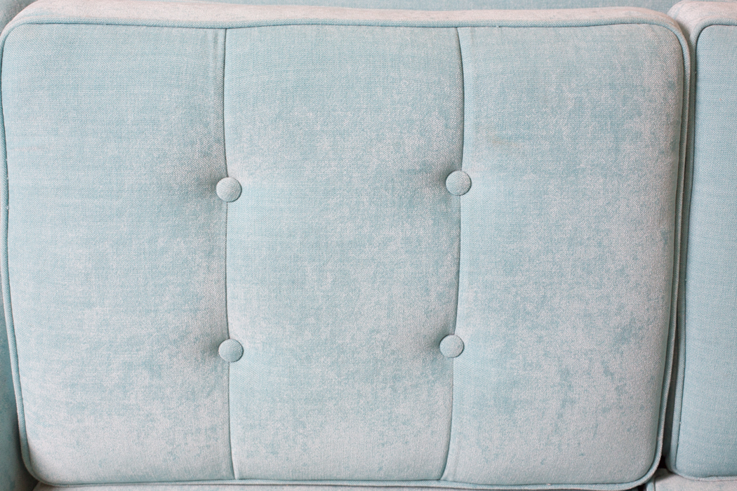 Custom Made Aqua Blue Modern Sofa Sectional by Joybird