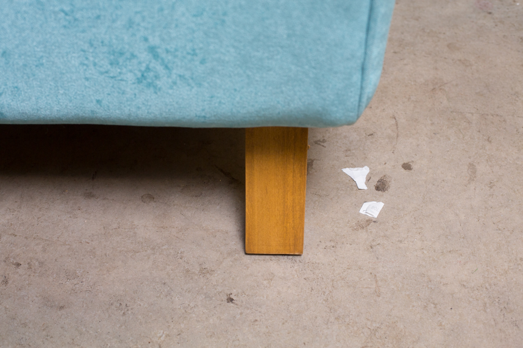 Custom Made Aqua Blue Modern Sofa Sectional by Joybird