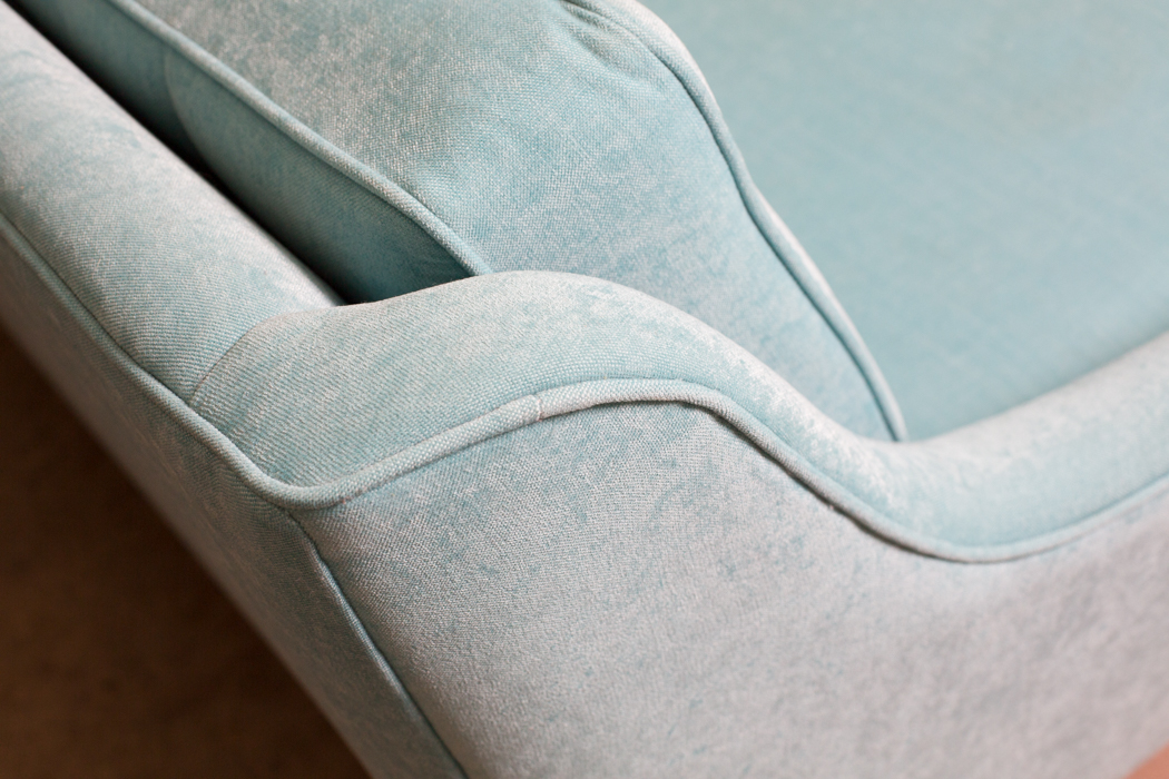 Custom Made Aqua Blue Modern Sofa Sectional by Joybird