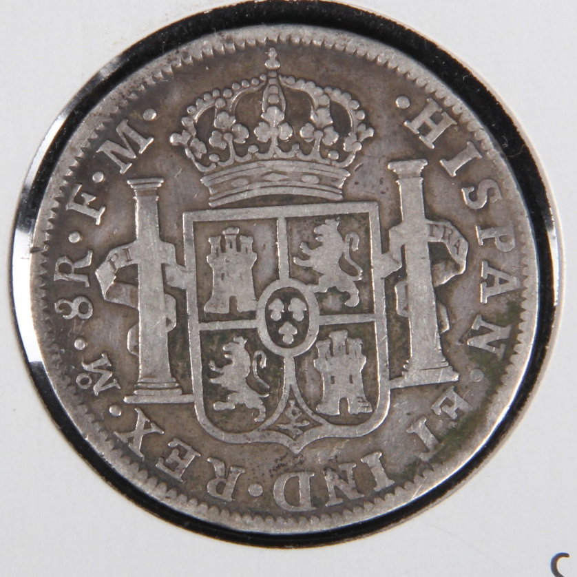 1796 Spanish Carolus IIII, 8 Reales Silver Coin
