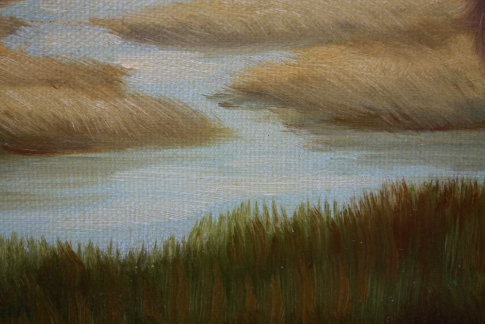 Signed Van Webber Oil Painting of St. Bernard