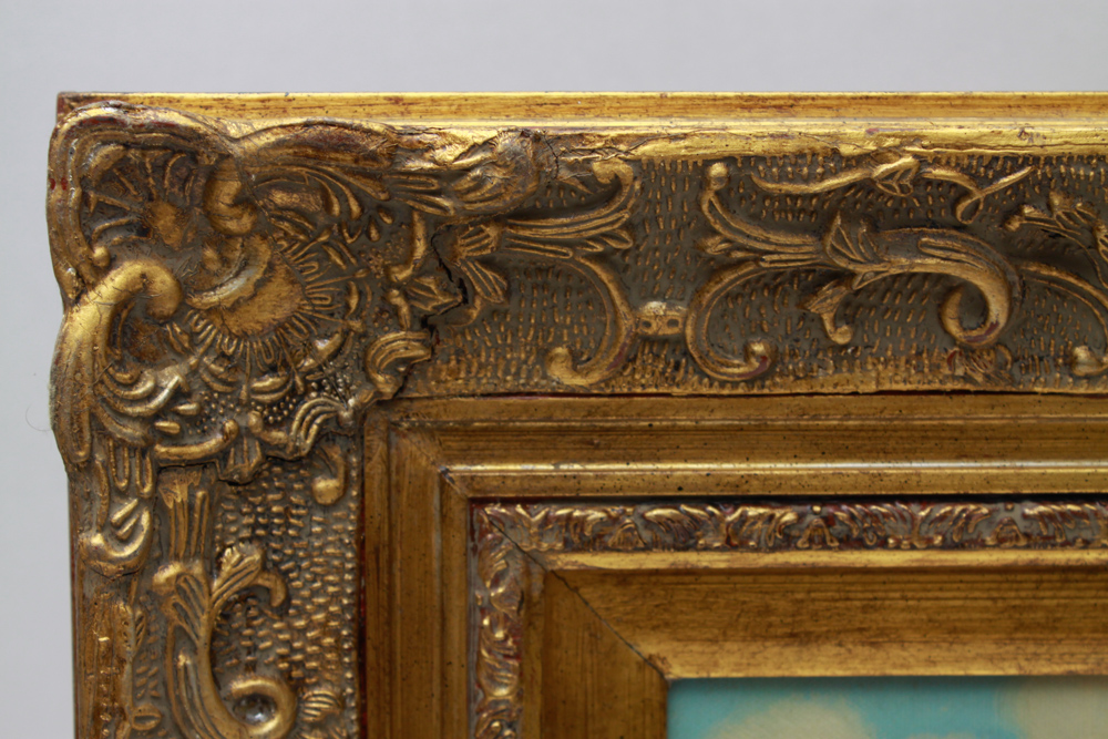 Signed Van Webber Oil Painting of St. Bernard