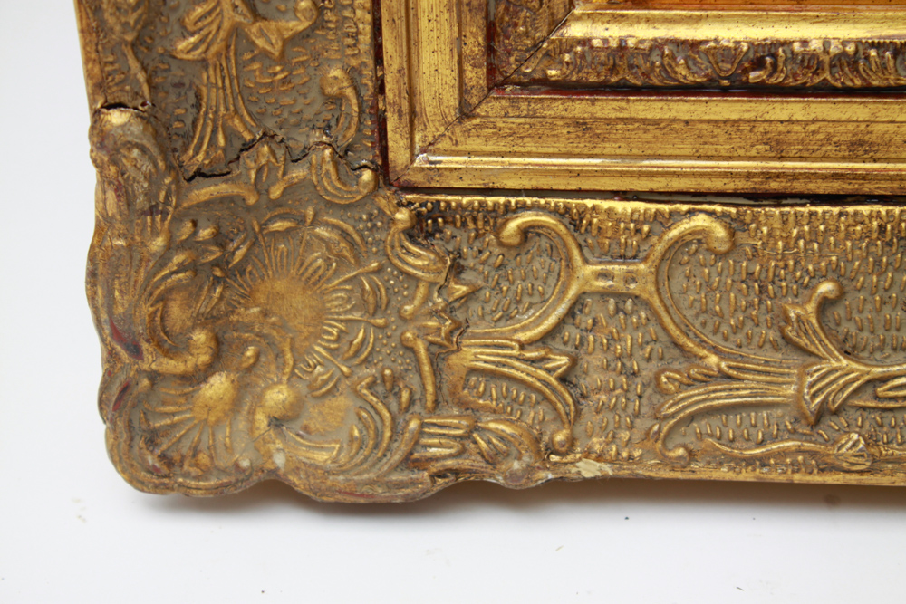 Signed Van Webber Oil Painting of St. Bernard