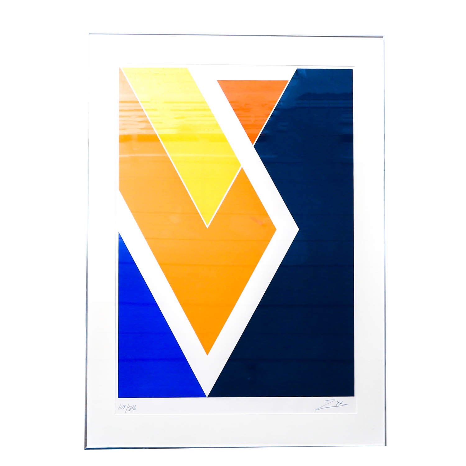 Larry Zox "Diamond Drill" Signed Limited Edition Screen Print