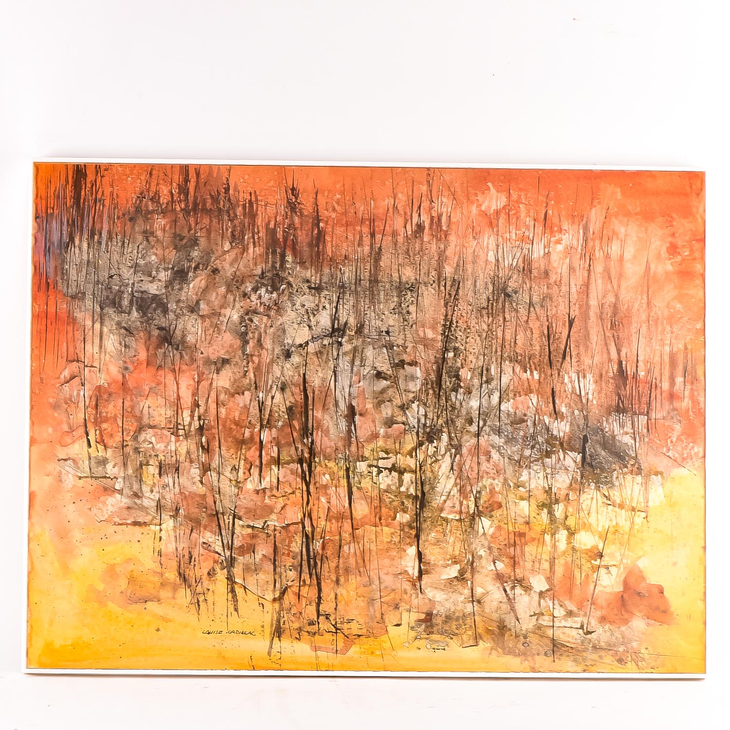 Louise Cadillac Signed Watercolor