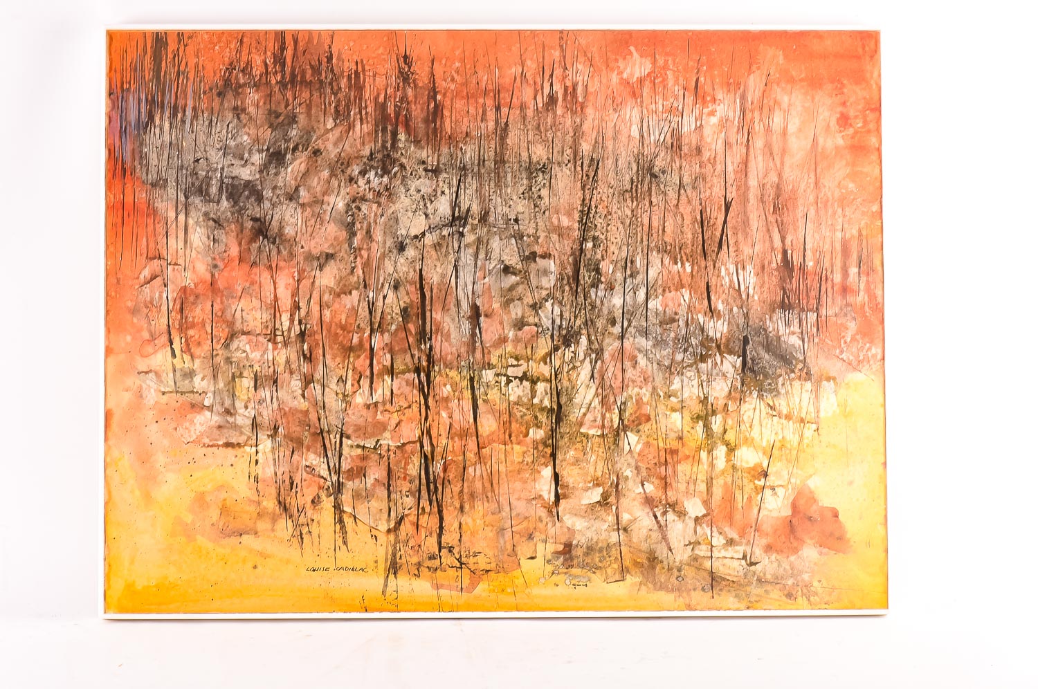 Louise Cadillac Signed Watercolor