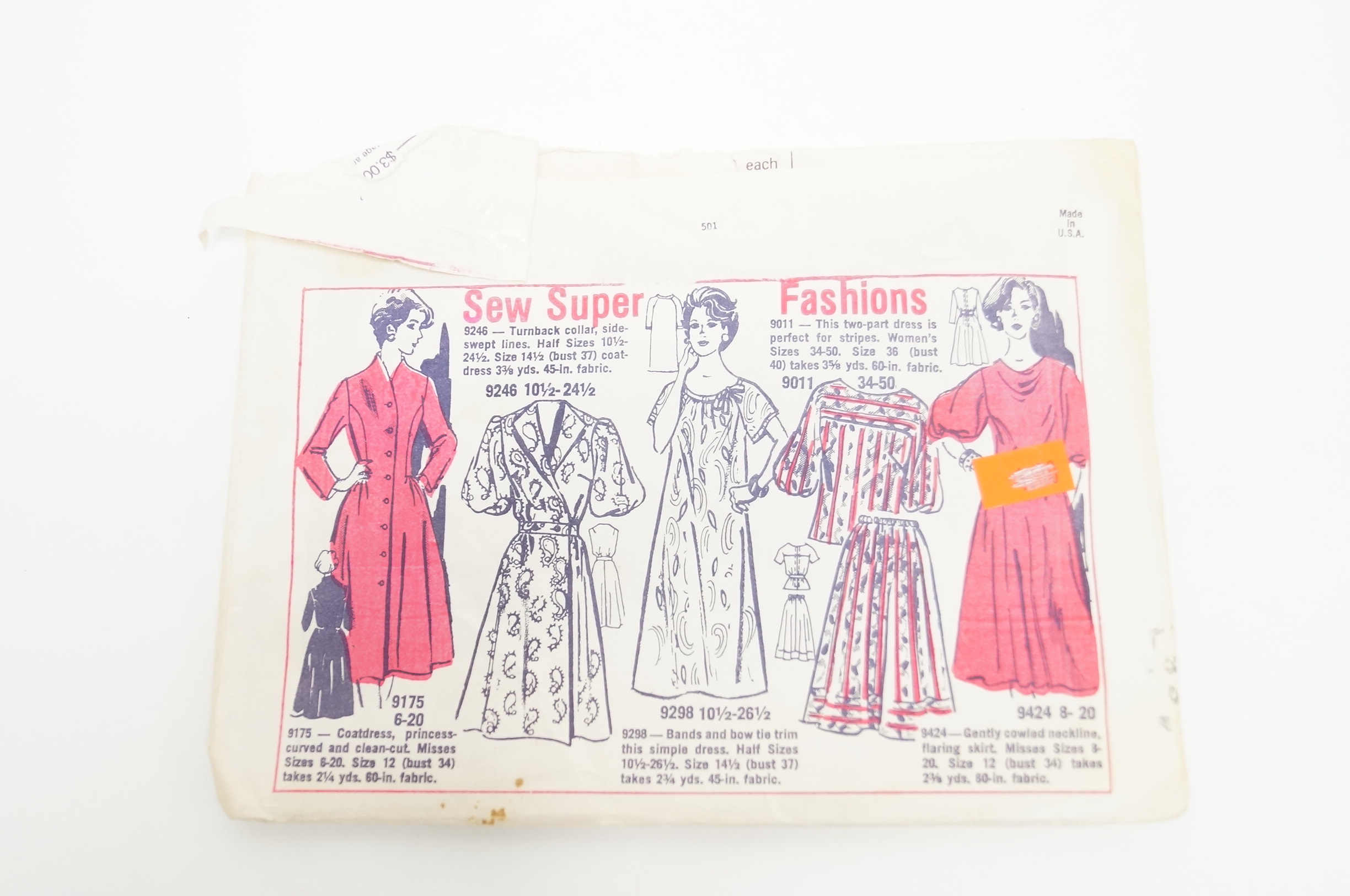 Collection of Circa 1950 Clothing Patterns including McCall's, Simplicity