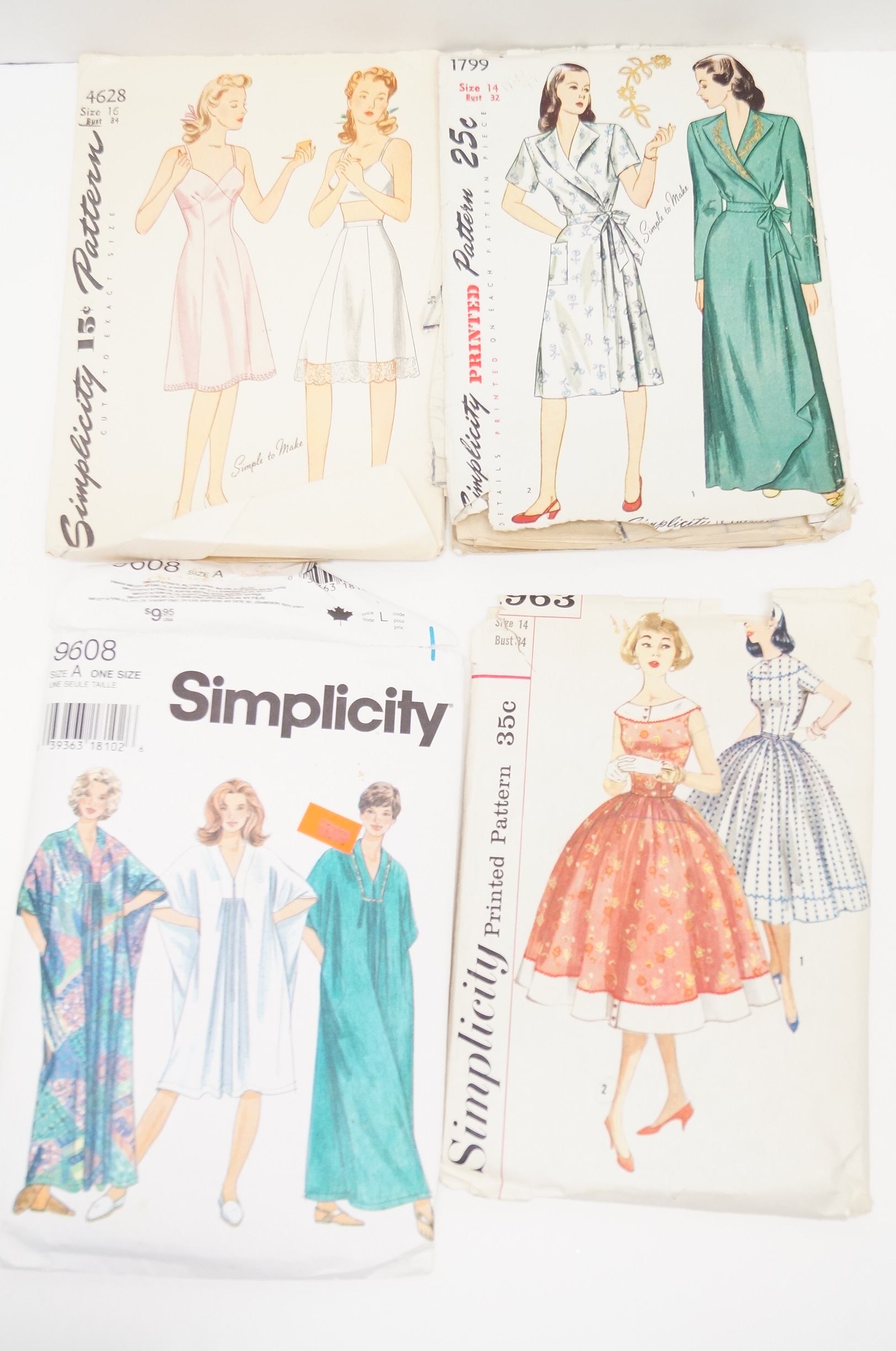 Collection of Circa 1950 Clothing Patterns including McCall's, Simplicity