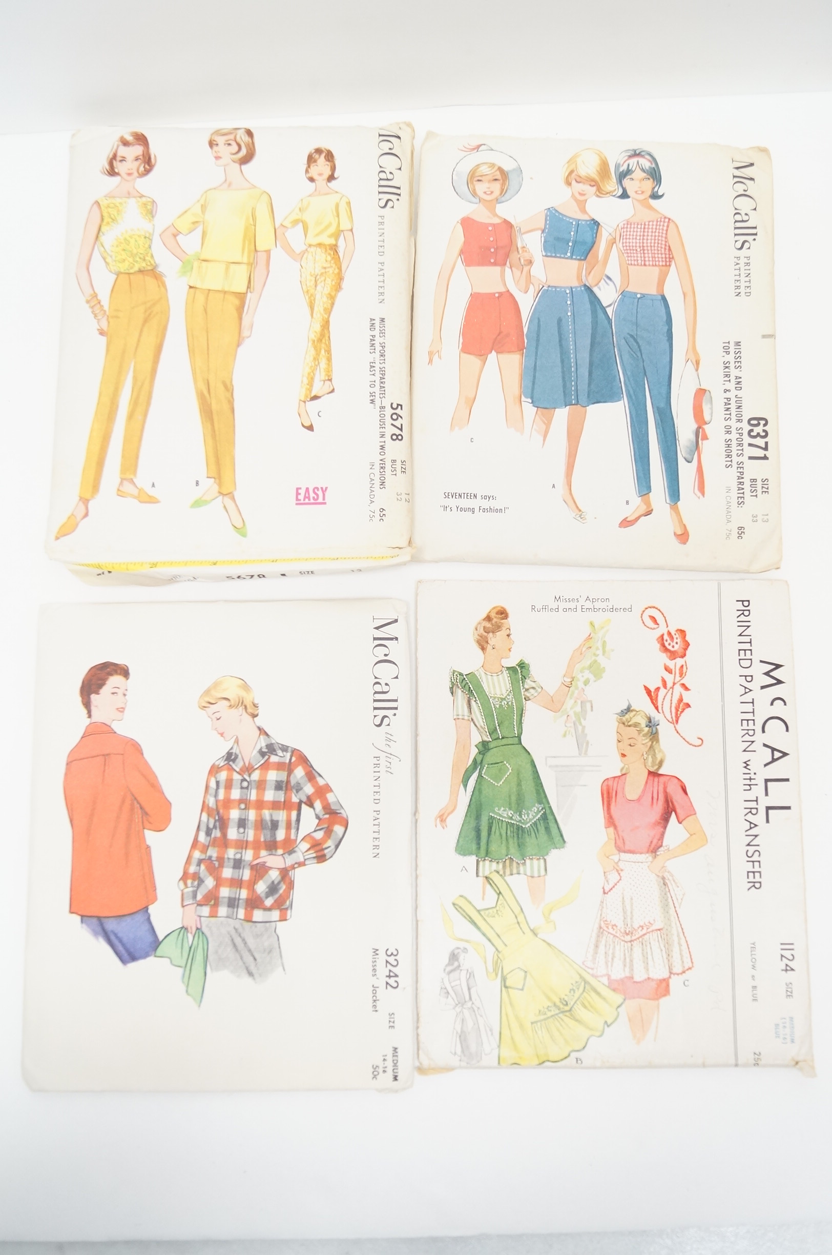 Collection of Circa 1950 Clothing Patterns including McCall's, Simplicity
