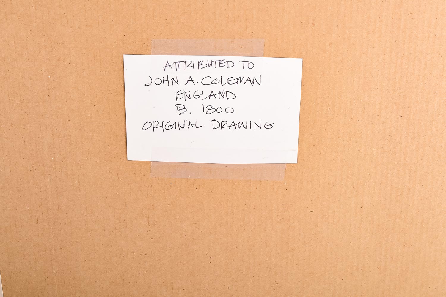 Pair of John A. Coleman Drawings