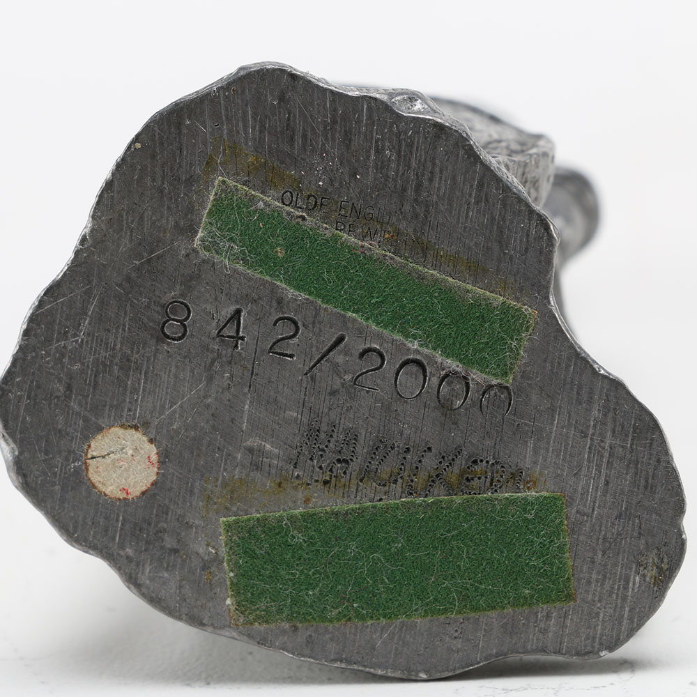 Five Michael Ricker Pewter Figurines, One Kneeling