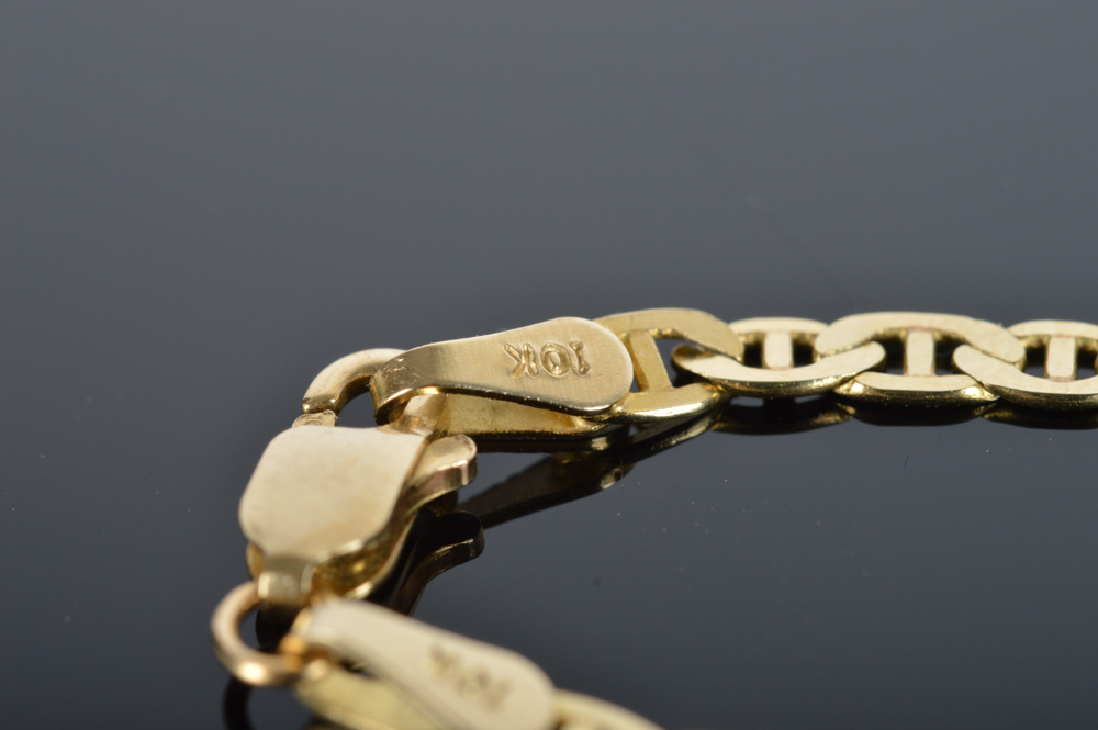 10K Solid Gold Gucci Link Bracelet
