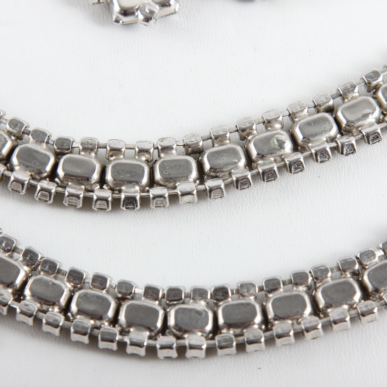 Vintage Art Deco Rhinestone Demi Parure