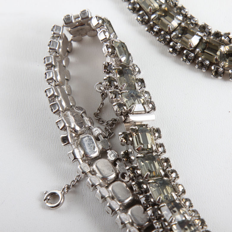 Vintage Art Deco Rhinestone Demi Parure