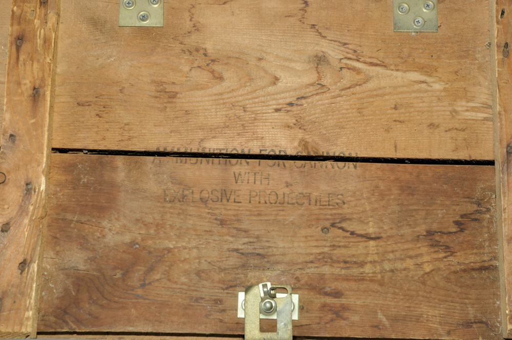 World War II Era Cannon Ammunition Crate