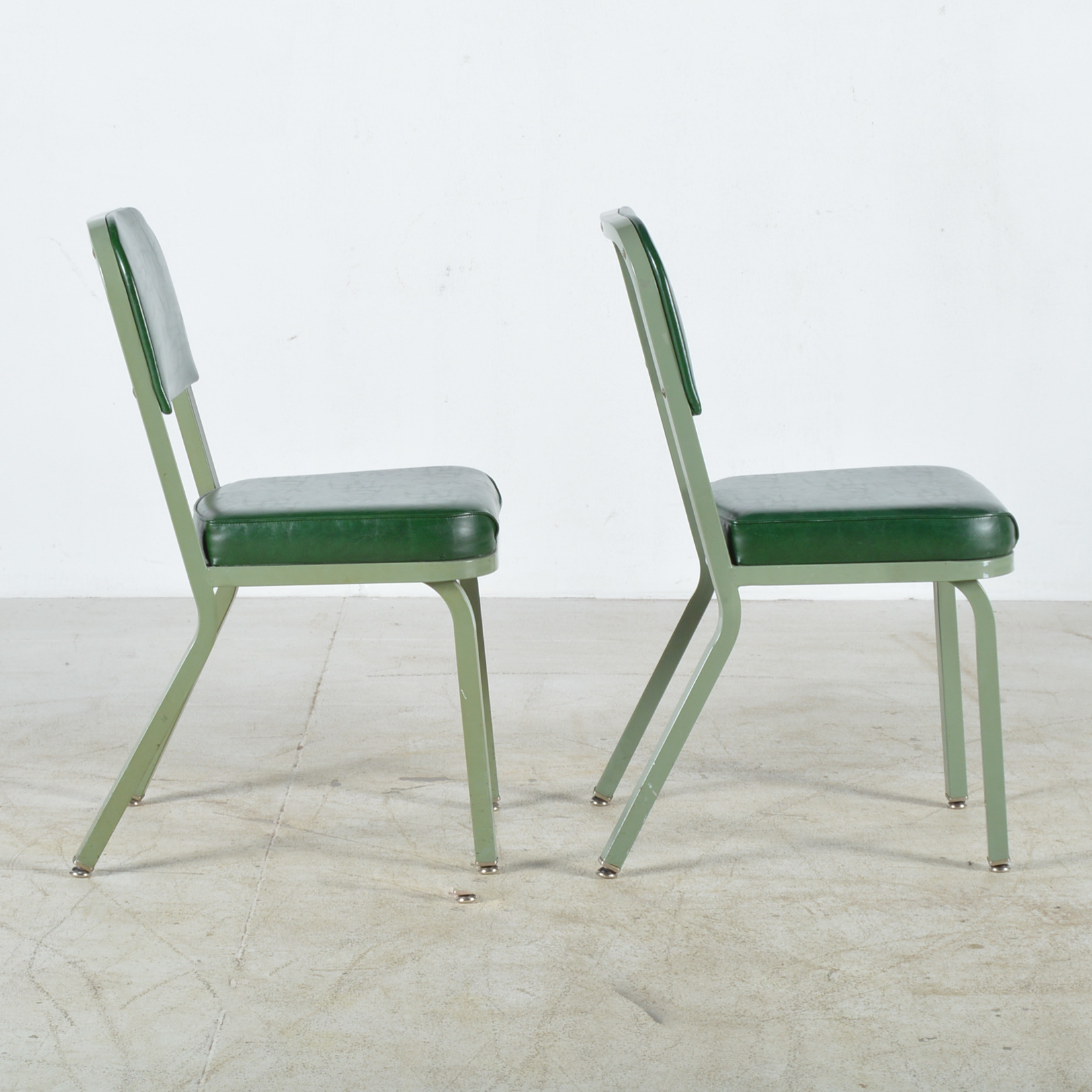 Vintage Metal and Vinyl Office Chairs