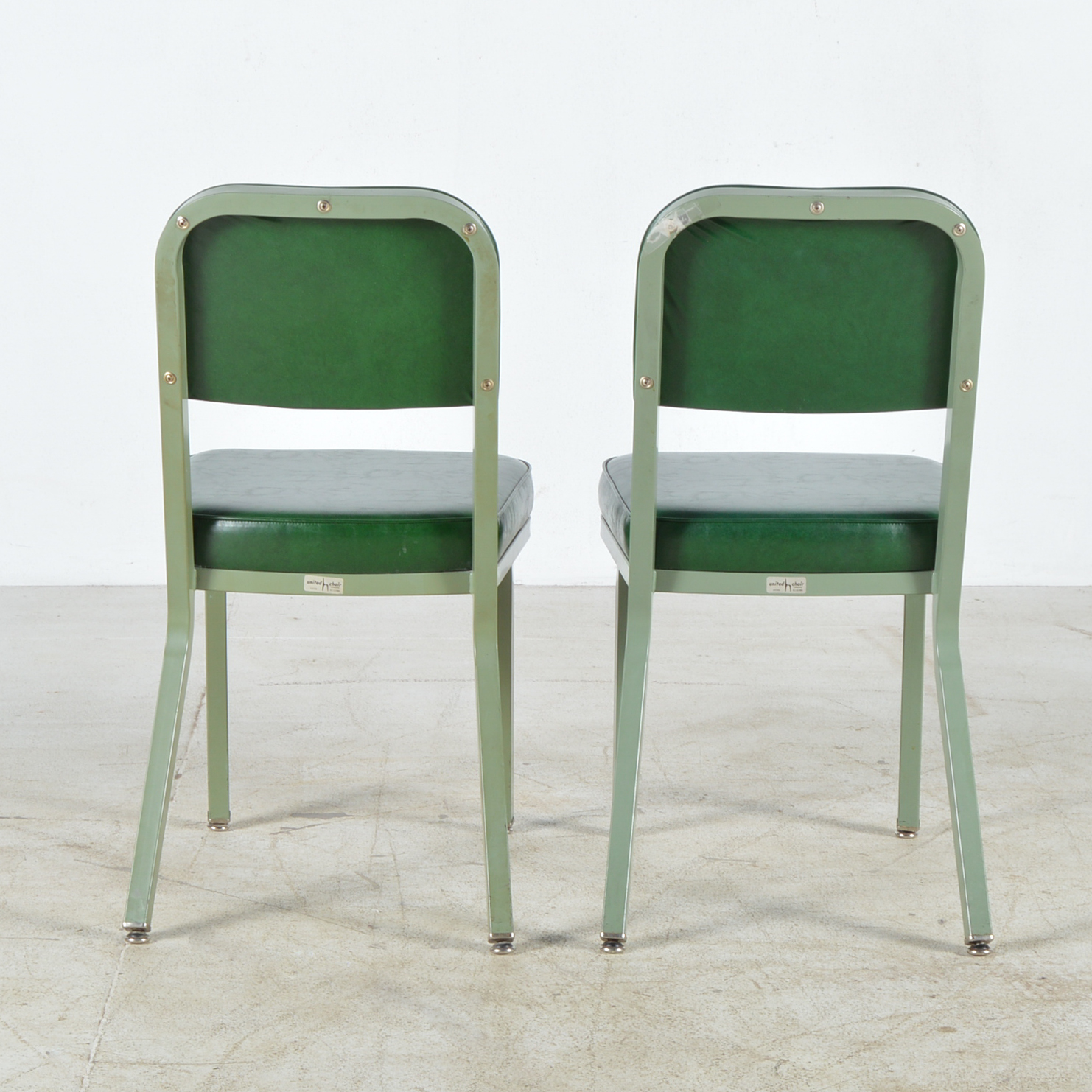 Vintage Metal and Vinyl Office Chairs