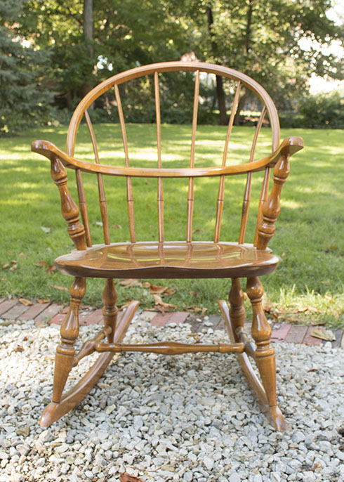 Mid to Late 20th Century Windsor Style Rocking Chair by Nichols & Stone Co.