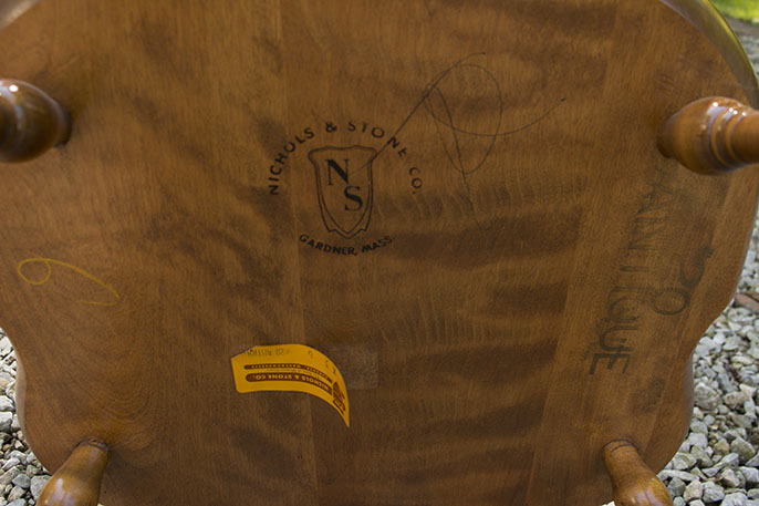 Mid to Late 20th Century Windsor Style Rocking Chair by Nichols & Stone Co.