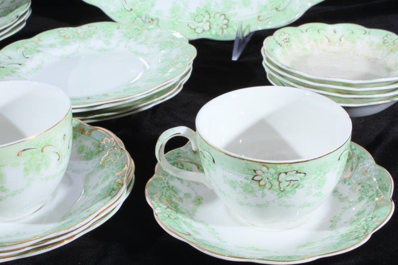 Vintage Johnson Bros. "Marlboro Green" China